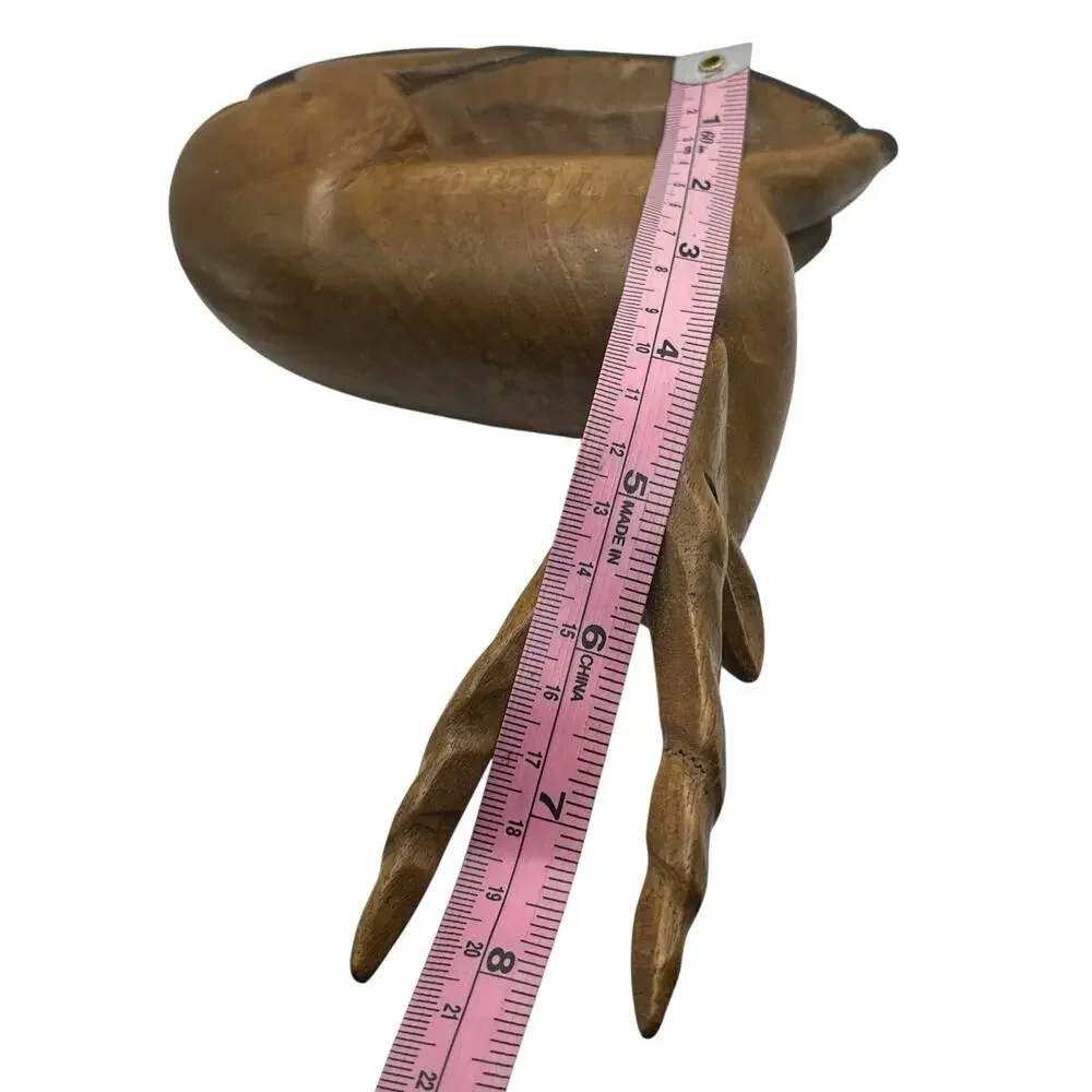 1967 Antelopes Figurines Sculptures Vintate Hand Carved Signed Wood